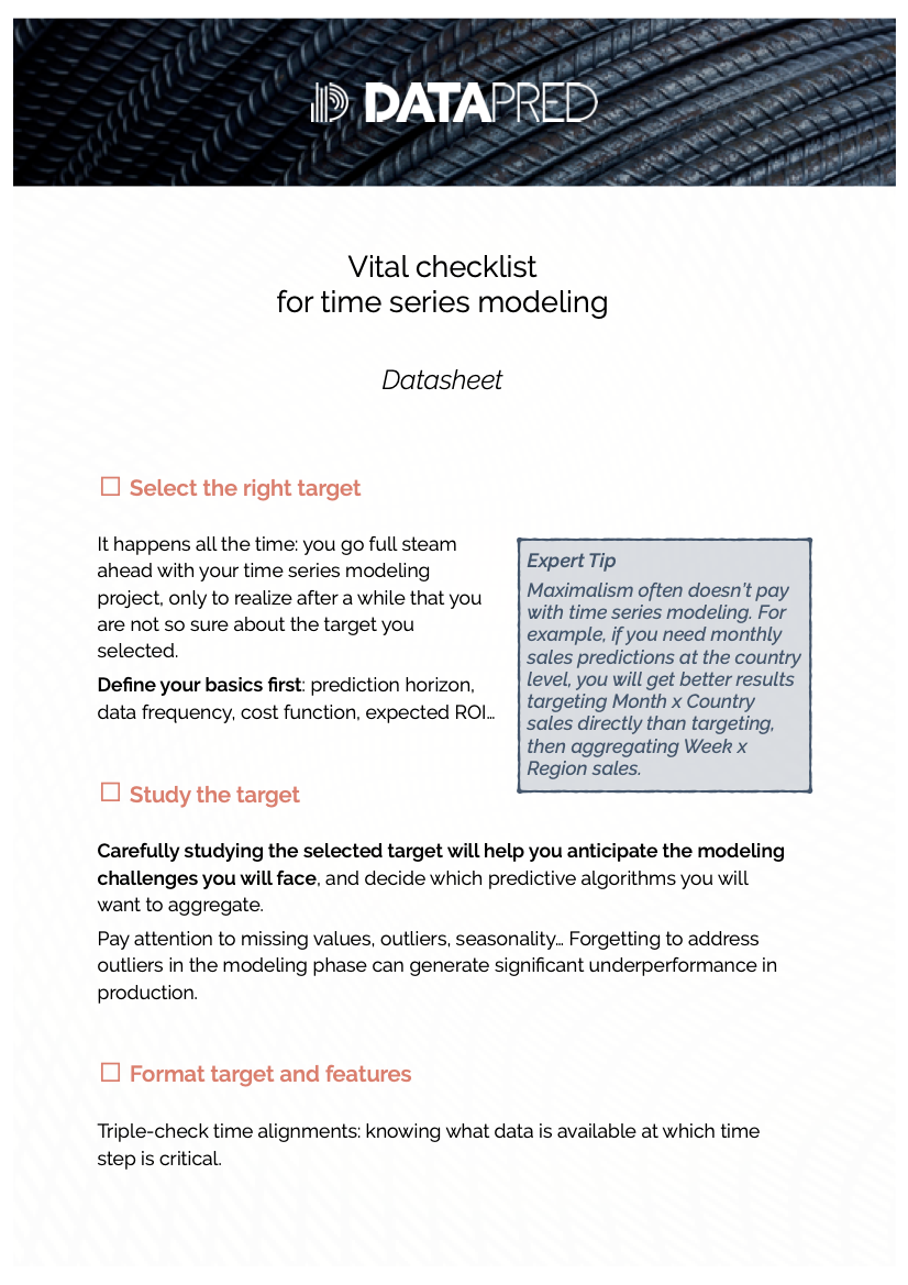 Vital checklist